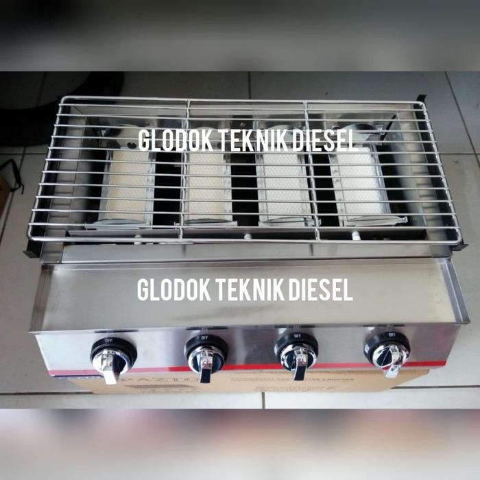 MUMPUNG PROMO ALAT PANGGANG GAS 4 TUNGKU PANGGANGAN PORTABLE ORIGINALTERLARIS