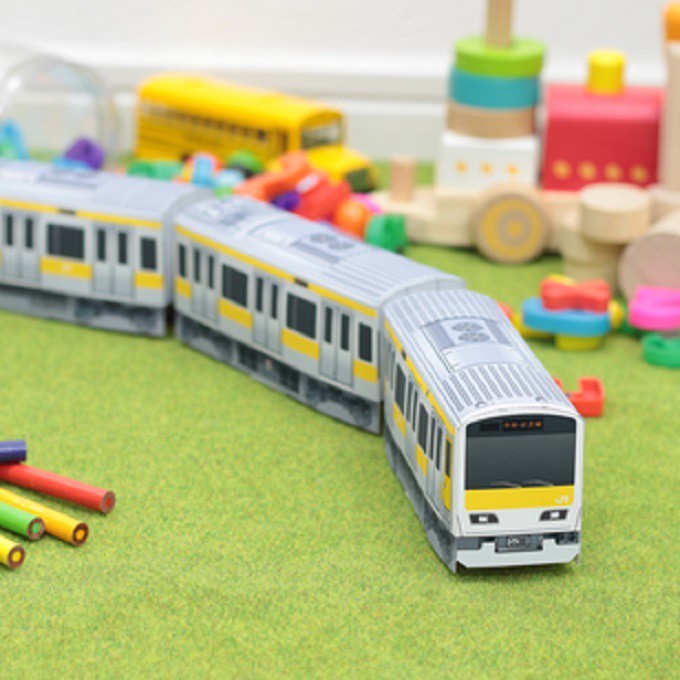 DIY Papercraft Pola Kereta Api Sobu Line