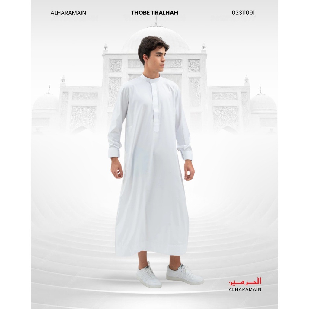 AL Haramain Series Slimfit Poly Katun Thobe Thalhah Jubah / Gamis Pria Remaja & Dewasa (2310-2025) |