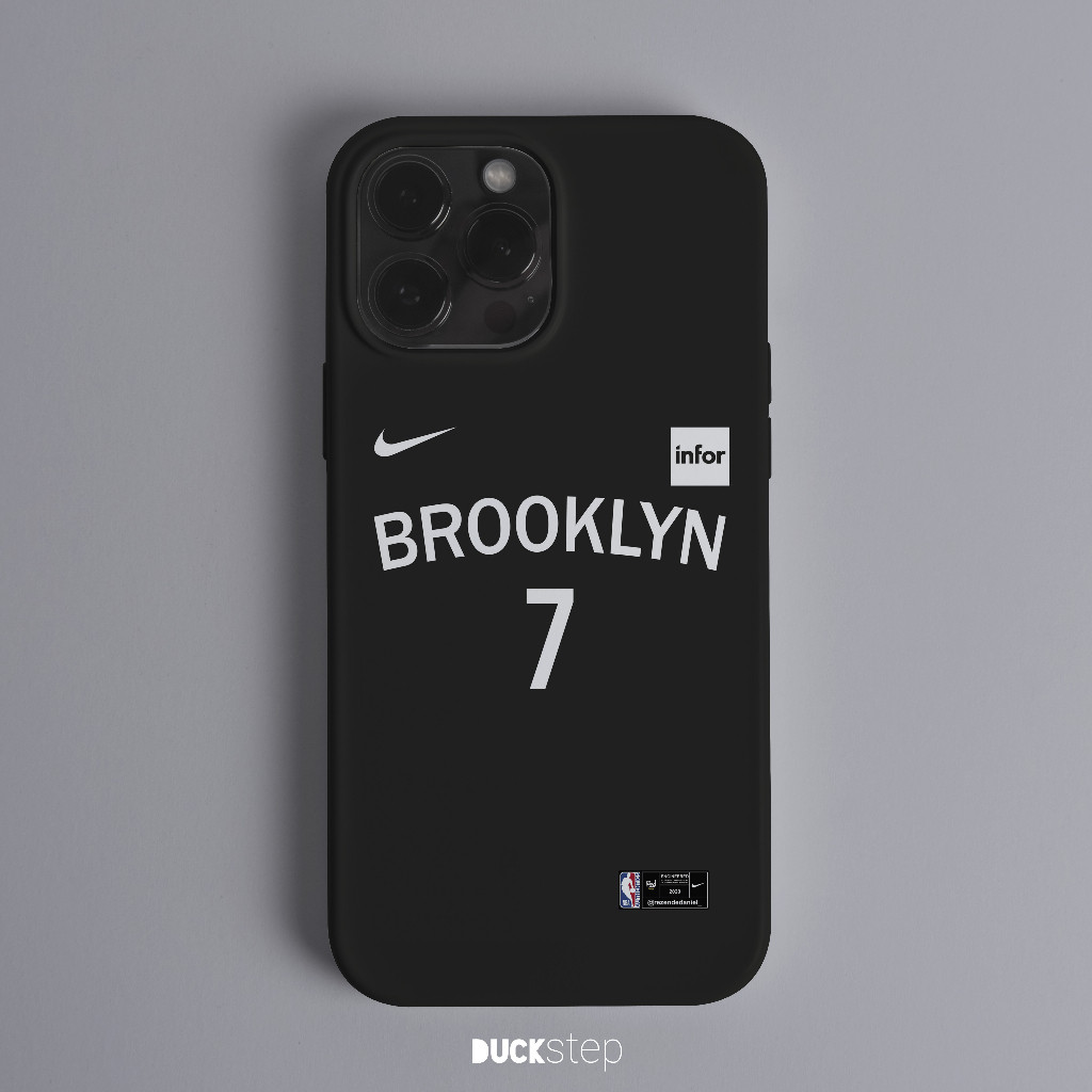 Duckstep Case NBA Brooklyn Nets Iphone Samsung Oppo Vivo Hardcase Softcase Glass Case Premium Qualit