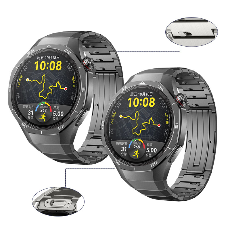 Original No Gaps Luxury Titanium Strap for Huawei Watch GT 5 Pro Metal Bracelet for Huawei Watch GT5