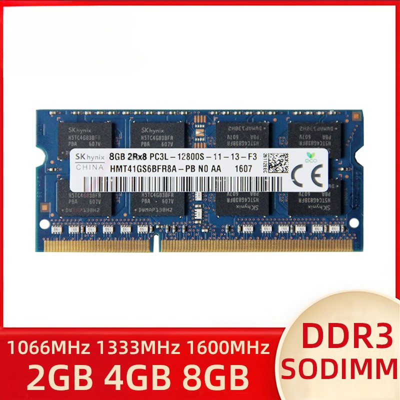 2GB 4GB 8GB PC3 2RX8 PC3L 1RX8 8500S 10600S 1600S Laptop memory DDR3 1066MHz 1333MHz 1600MHz SO-DIMM