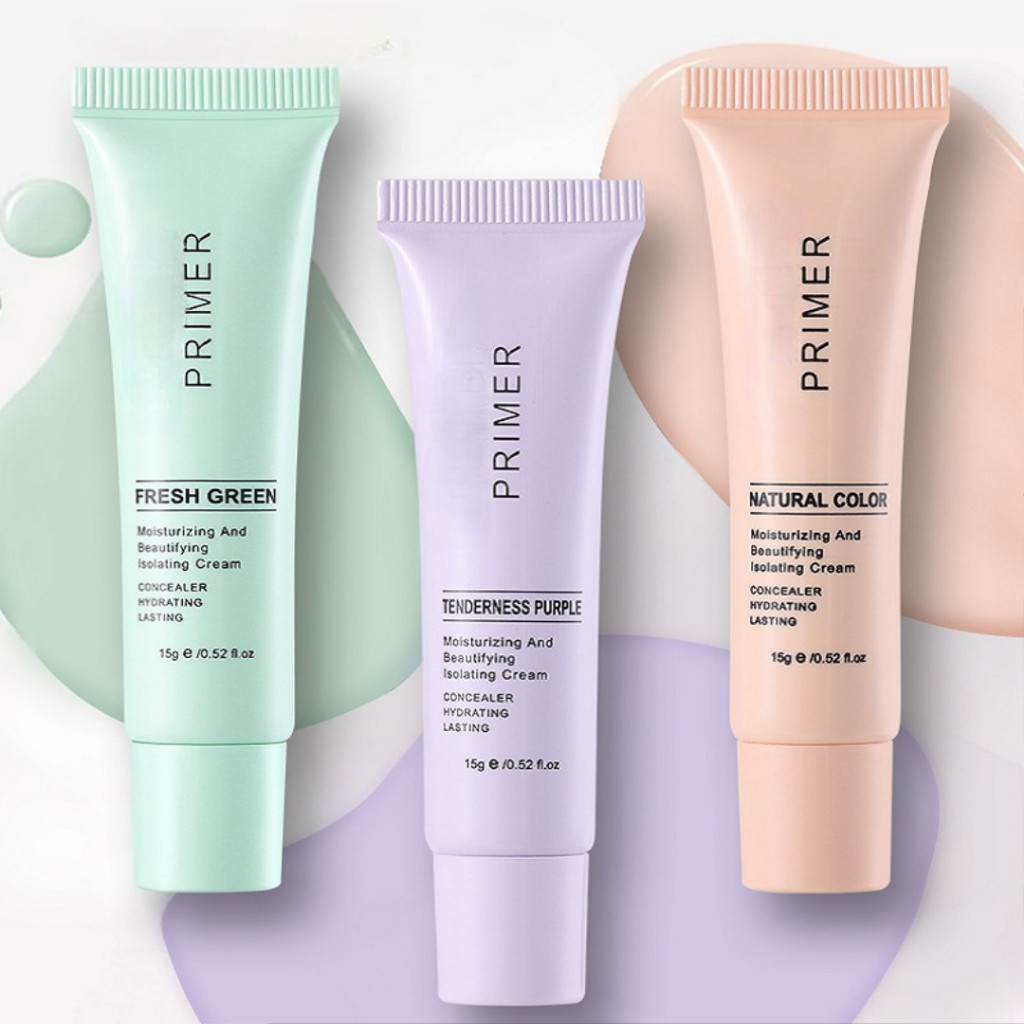 Color Correcting Primer 3 Warna – Primer & Concealer Multifungsi untuk Semua Jenis Kulit - Sixteen n