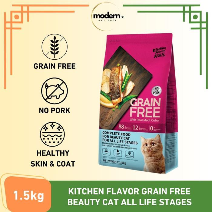 Klik Petfood Kitchen Flavor Grain Free Beauty Cat Food Freshpack 1.5kg