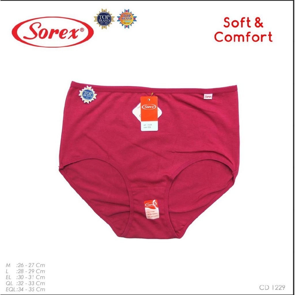 [ 6 PCS ] CD Sorex Maxi 1229 SOFT & COMFORT Wanita Dewasa,  COD Celana Dalam Perempuan Inn
