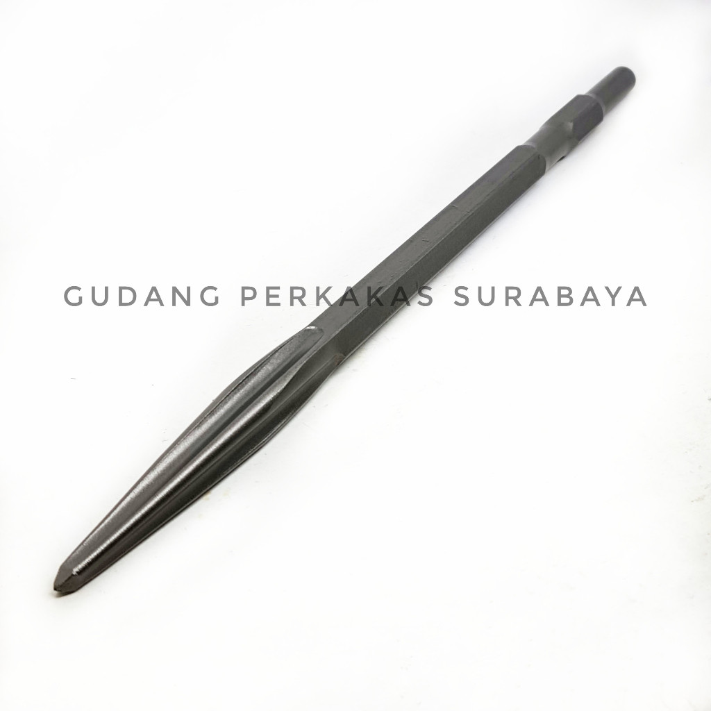 MATA BOR BOBOK BETON BOR CHISEL BOR BETON LANCIP AS 30 mm HEXAGON MATA BOR ROTARY HAMMER JACK HAMMER