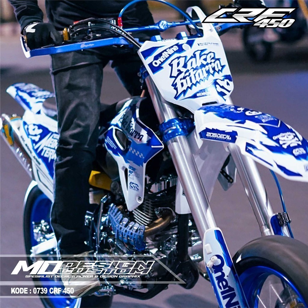 0739 (COD) Sticker Decal CRF 450 FullBody Bebas Request Terbaru - Sticker Premium CRF Terbaru - Stic