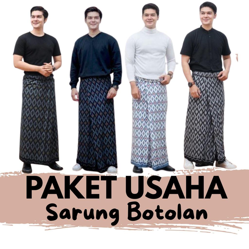 Grosir 10 Pcs Sarung Botolan Rayon Goyor Printing Batik Pekalongan Sarung Santri Dewasa Seragam