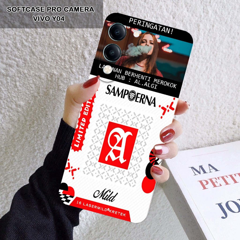 Softcase Untuk Vivo Y04 / Y04S / Y29S / Y19S gt - Softcase Gambar Fashion Printing { Rokok Limited E