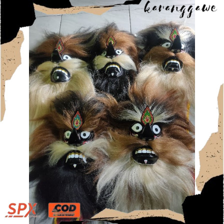 TERBARU VIRALINNN TOPENG BUJANG GANONG RAMBUT SINTETIS /TOPENG GANONGAN ANAK Topeng Bujang GANONG /t