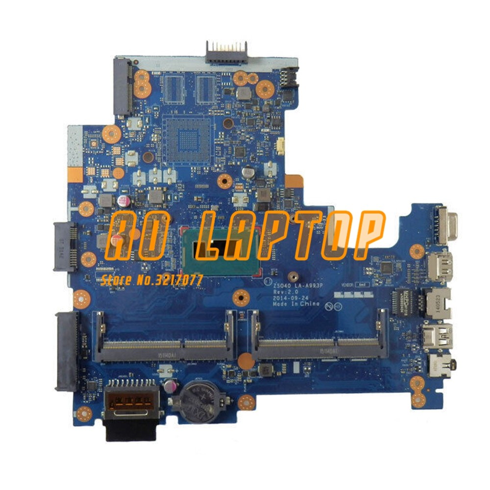 For HP 14-R 240 G3 246 G3 14T-R100 Laptop Mainboard ZSO40 LA-A993P 765364-001 765364-601/501 i3-4005