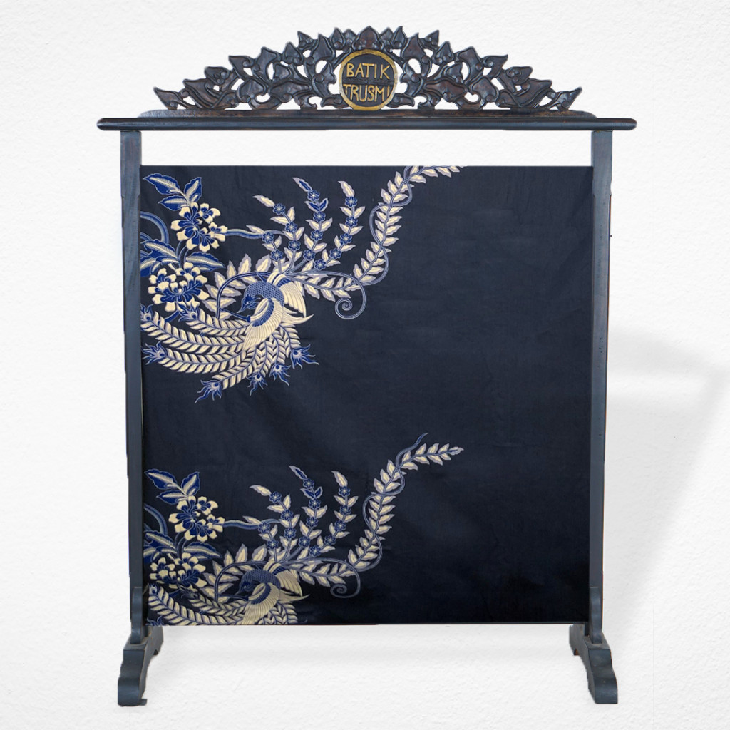 BATIK TRUSMI Kain Batik Meteran Bahan Katun 40676 Biru SM