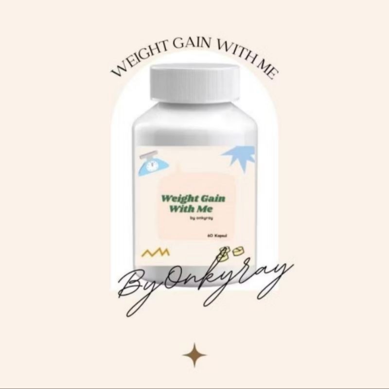 WEIGHT GAIN WITH ME ASLI ORIGINAL OBAT HERBAL PENGGEMUK BADAN AMPUH NAIk 5-10KG/ WEIGHT GAIN WITH ME