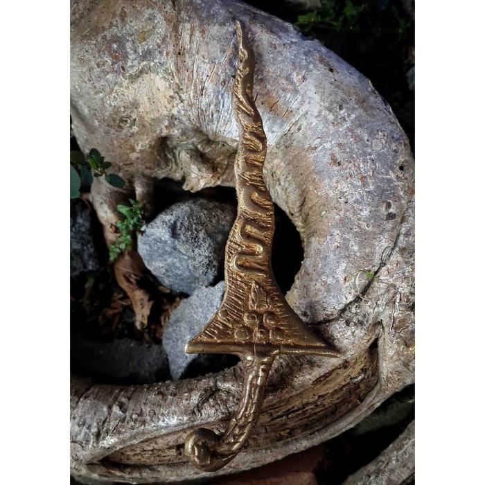 Keris Sepang Luk 7 Aksara Jawa Kuno Antik Unik Murah ng4