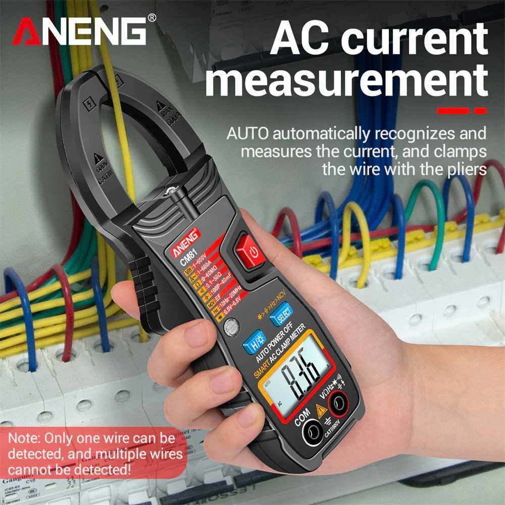 Digital Multimeter Tang Ampere Voltage NCV Tester Clamp