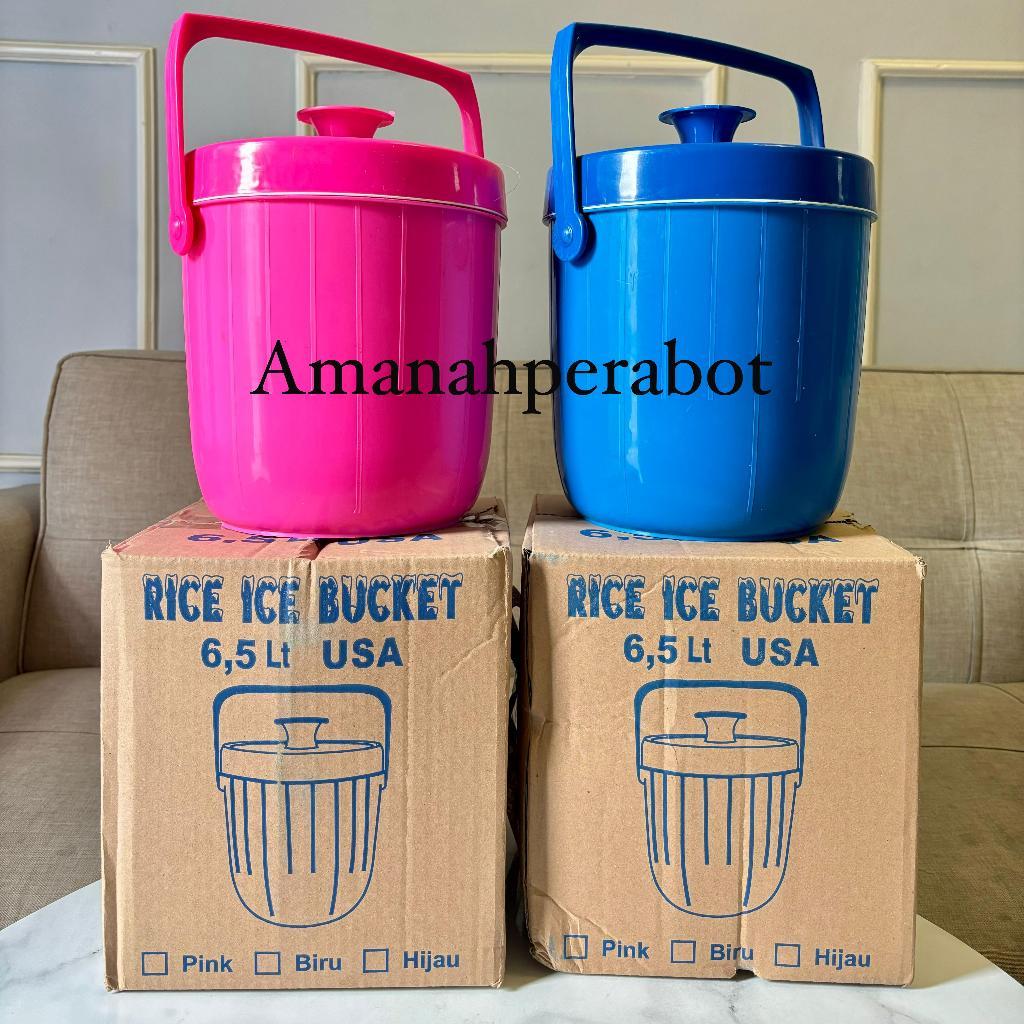 Ricebucket Termos Es Termos Nasi 6,5 , 8,5 & 10,5 Liter Air  USA Termos Nasi Polos + Centong Termos 
