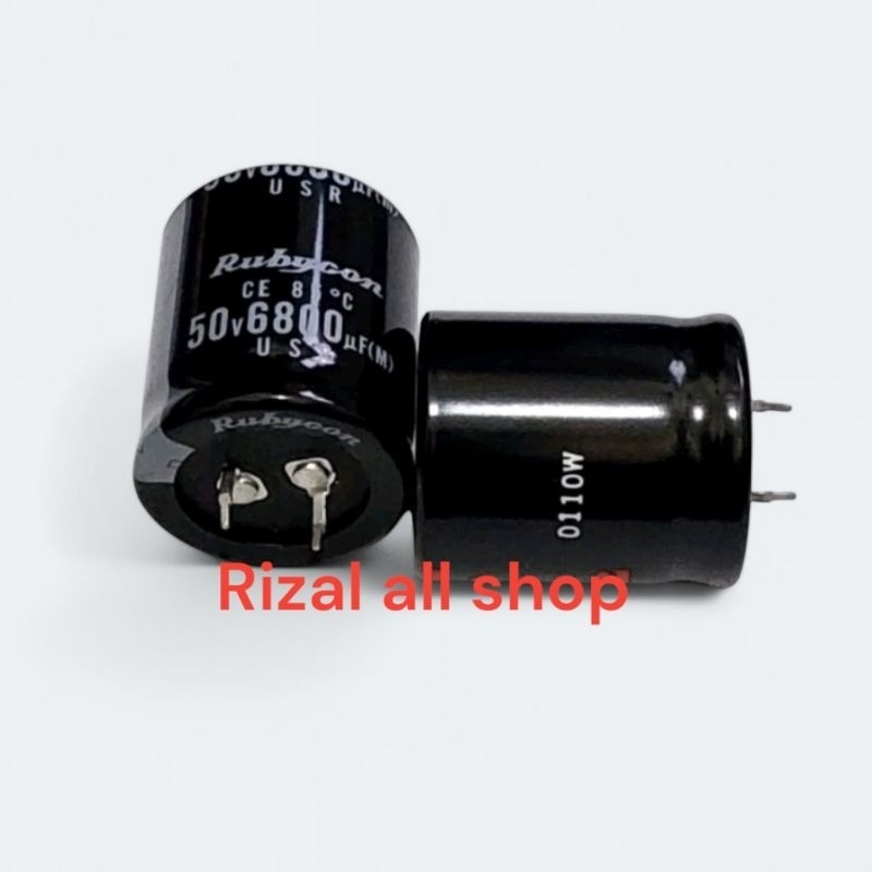Elco 6800uf 50v Rubycon Kapasitor elco 6800uf 50v epsilon [1pcs]