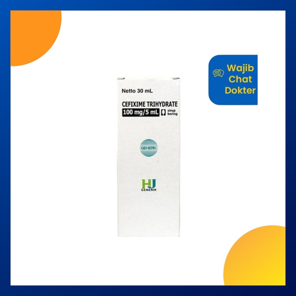 CEFIXIME GENERIK HJ DRY SIRUP 1 BOTOL @ 30 ML