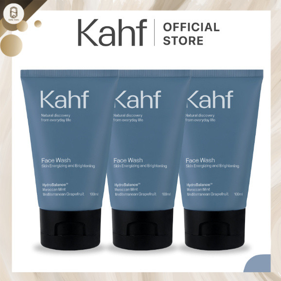 QEILA - KAHF 3 PCS FACE WASH Skin Energizing and Brightening 100 mL | SABUN WAJAH