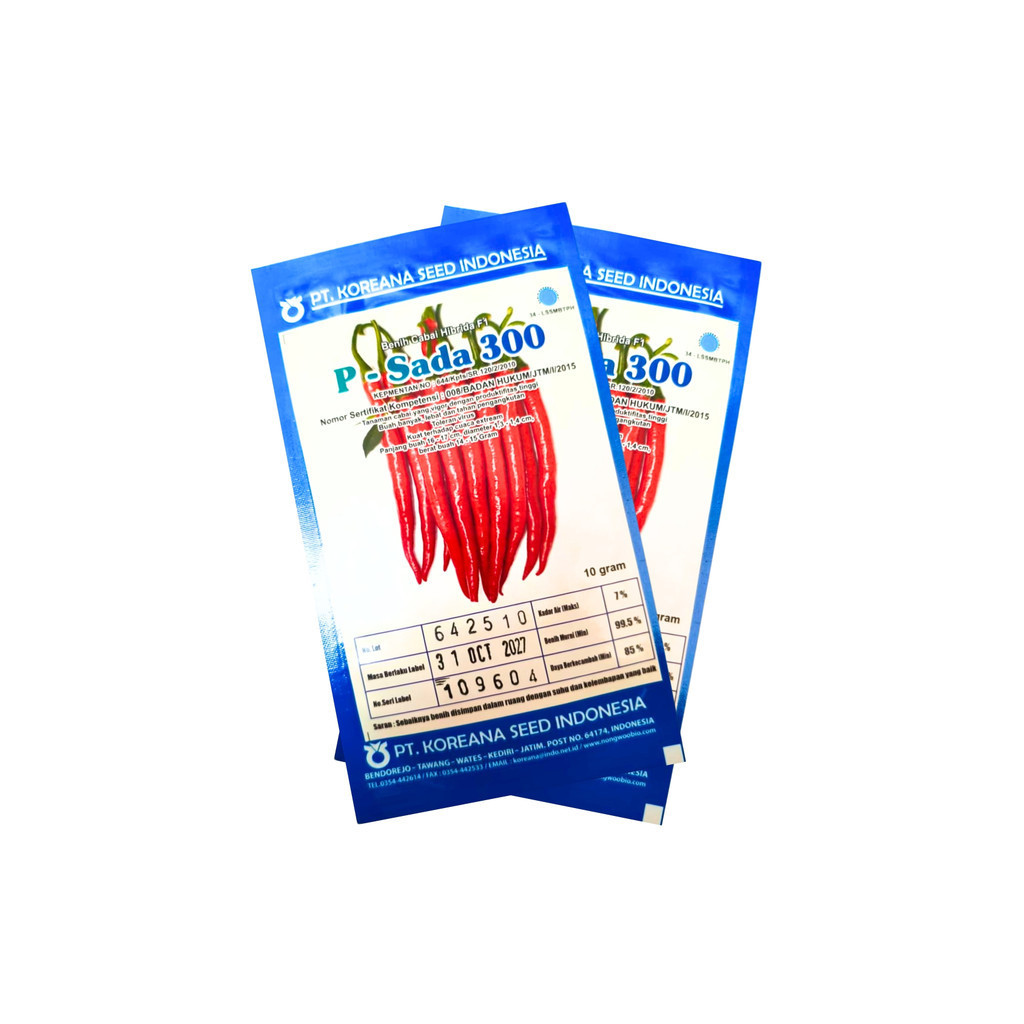 Benih Cabe P-SADA 300 10gr Original – Panjang Buah 16–17 cm & Tahan Pengangkutan