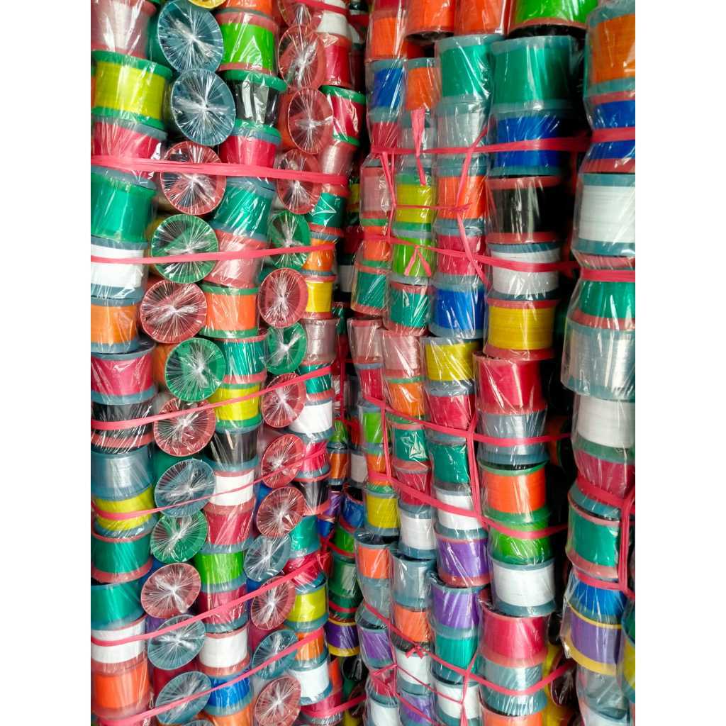 RJS GROSIR 1 PACK ISI 5 BIJI BENANG GULUNGAN LAYANGAN + BENANG KENJUR  / GULUNGAN BENANG LAYANGAN TA