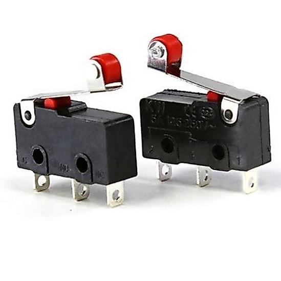 MICRO LIMIT SWITCH RODA SAKLAR KECIL 3PIN GAGANG 5A 250V BISA NO NC PCMED