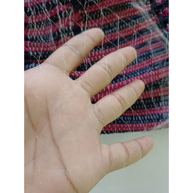 jaring ikan panjang 10 meter lubang 2 inchi lebar 2.2 meter jaring kali jaring ikan kecil