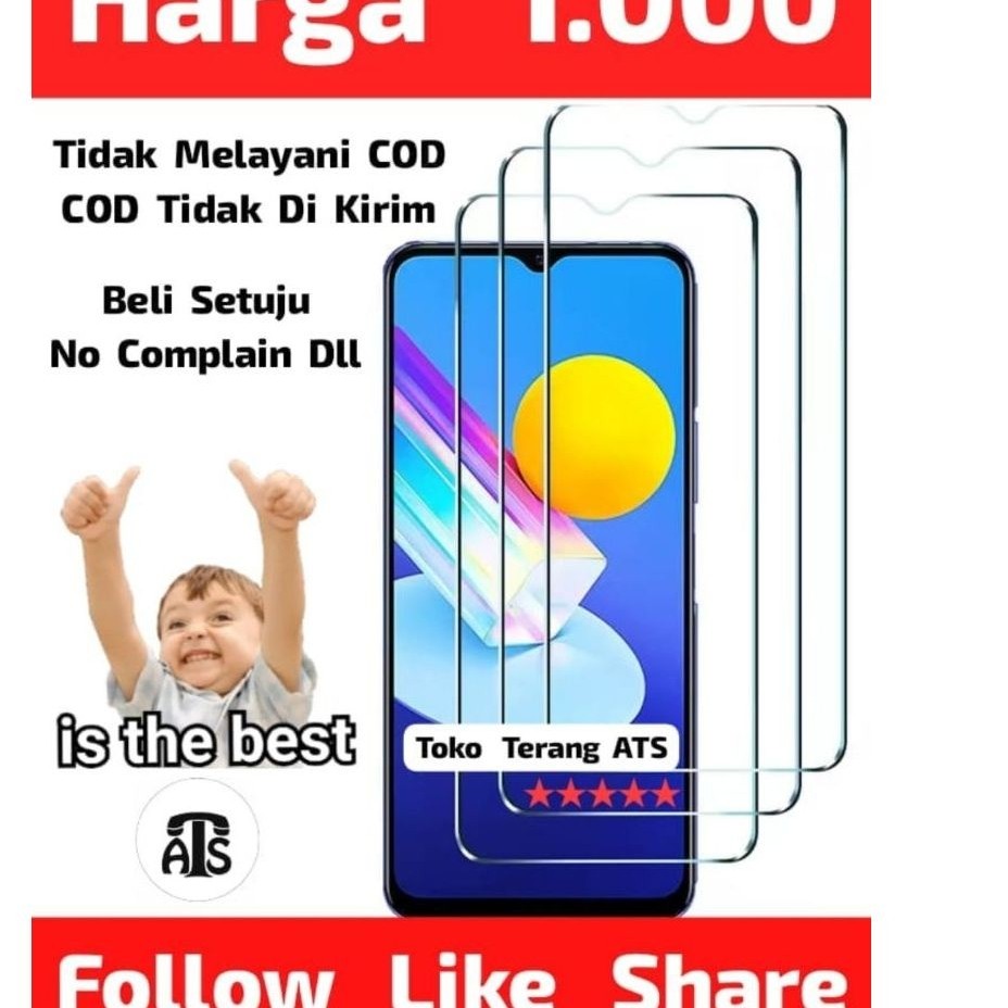 Tempered Glass Kaca Bening Samsung A03 A03S Samsung Galaxy A03 Samsung Galaxy A03s A03S