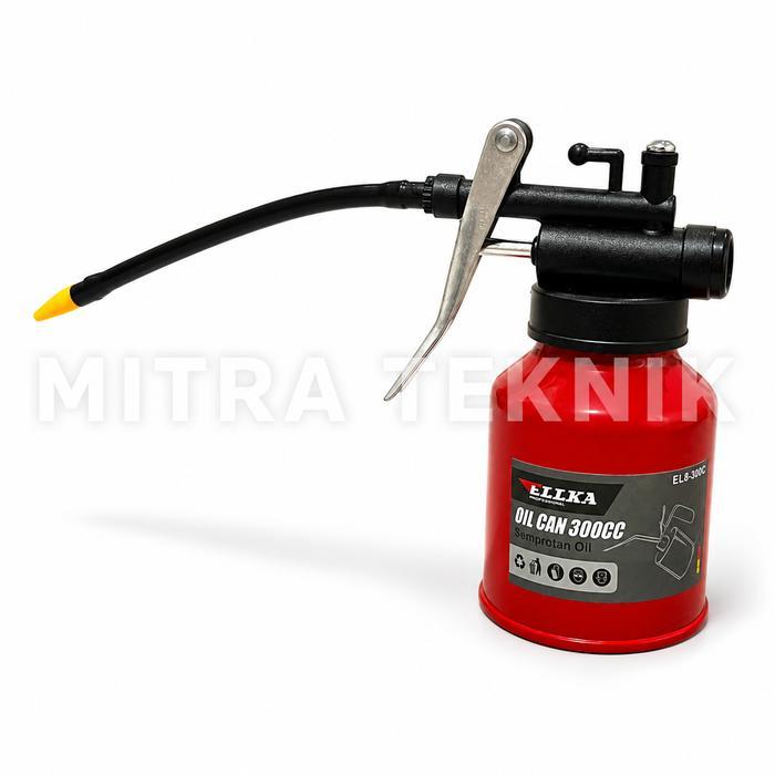 OLICAN 300CC OIL CAN 300ML BOTOL OLI CAN OILCAN 300 ML MURAH BAGUS Besi Car - Merah 300cc