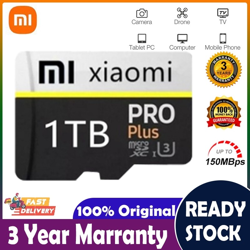 Brain Comp Store Micro SD Card 2TB/1TB/512GB/256GB/128GB Memory Card Hp Kartu Memori Performasi Ting