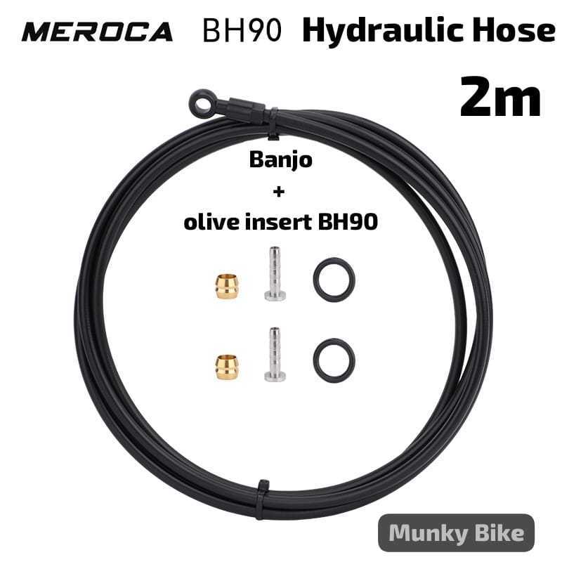 Foto Kabel Brake Hose Hydraulic Set Banjo Olive BH90 Selang rem hidrolis sepeda untuk Shimano Sram