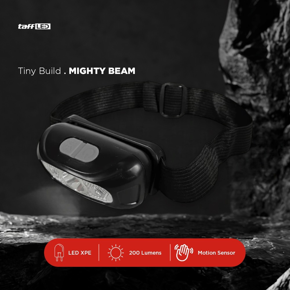 Senter Kepala Sensor LED Waterproof Rechargeable