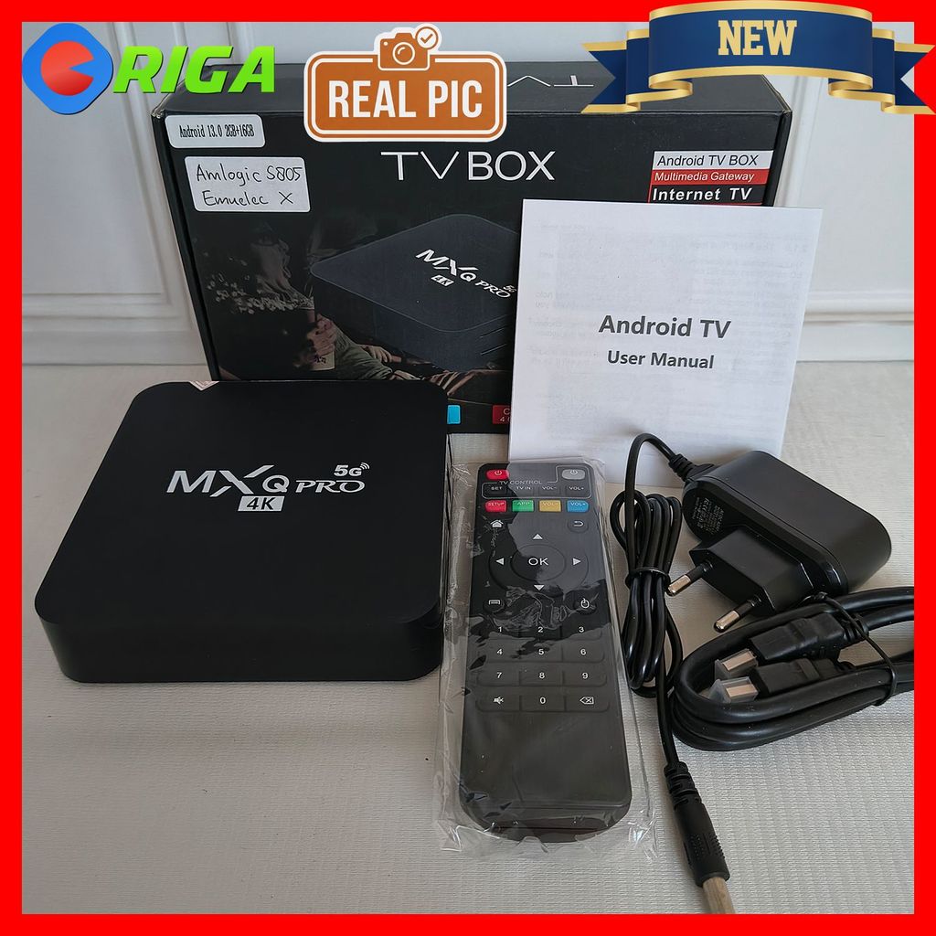 Android TV Box MXQ Pro 4K 5G RAM 2GB ROM 16GB Android 13 Amlogic S805 - BARU