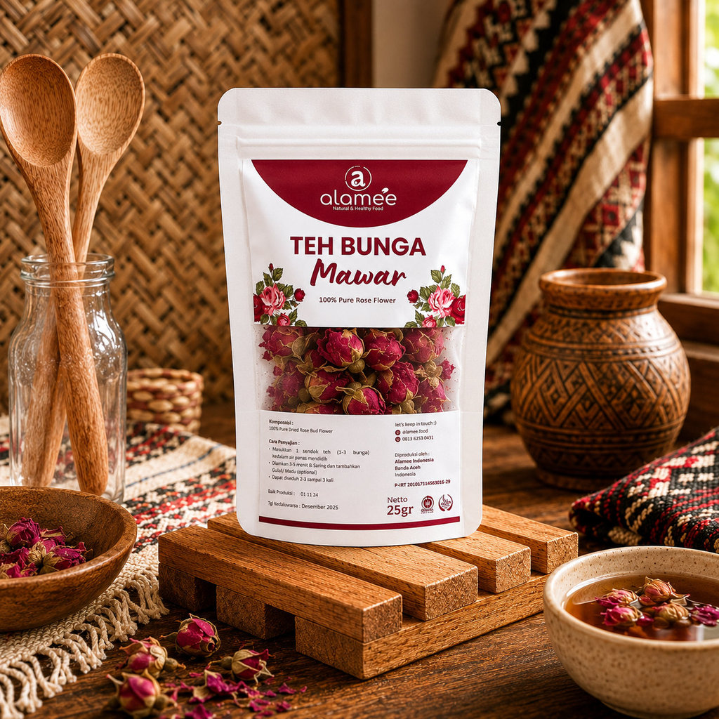 ALAMEE Rose Tea Teh Bunga Mawar Organik Kering Dried Flower Organic 25gr