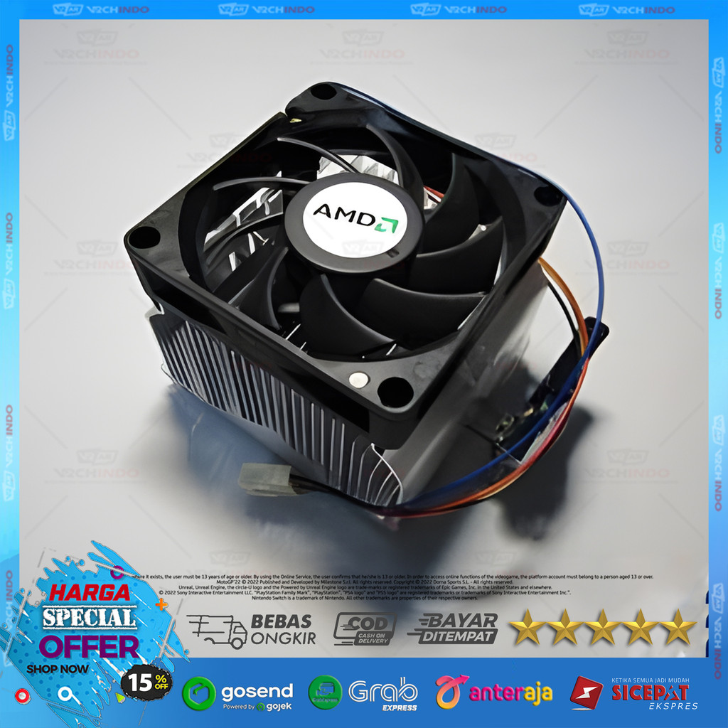 Cooler Fan CPU / Fan Processor / Heatsink Fan AMD AM2/AM3/FM1/FM2/FM2+/AM4 / CPU Fan Cooler / Heatsi