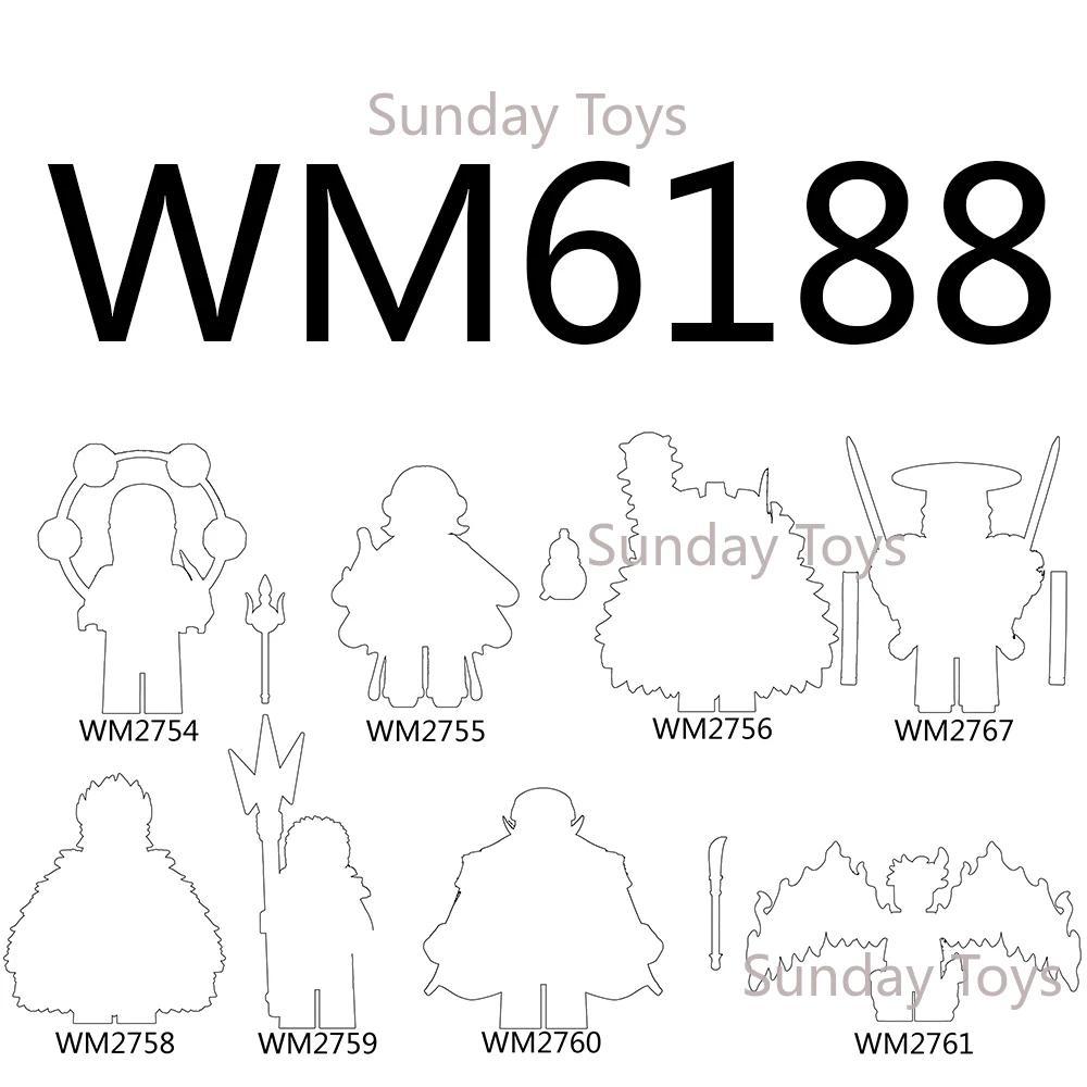 WM6188 Anime Minifigures Builng Blocks Toy WM2754 WM2755 WM2756 WM2757 WM2758 WM2759 WM2760 WM2761