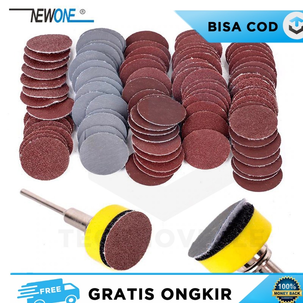 MATA BOR AMPLAS POLES KECIL BULAT SANDING DISC POLISHING SCRUBBING