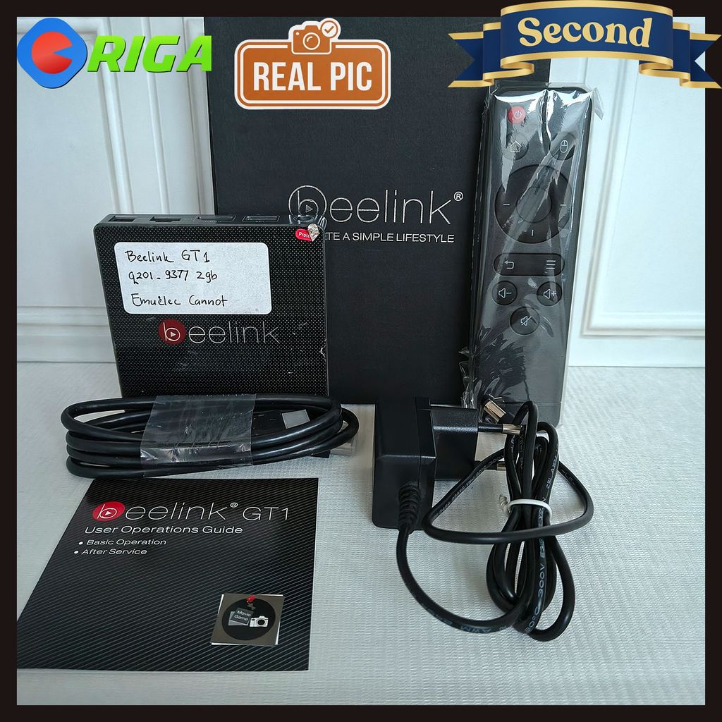 Android TV Box Beelink GT1 2GB 16GB Amlogic S912 Octa Core - Bekas Mulus 90% Fullset