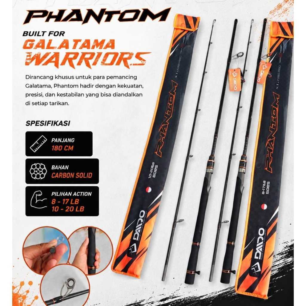 DAIDO - Joran Daido Phantom carbon solid 180cm | Joran pancing daido untuk loma galatama