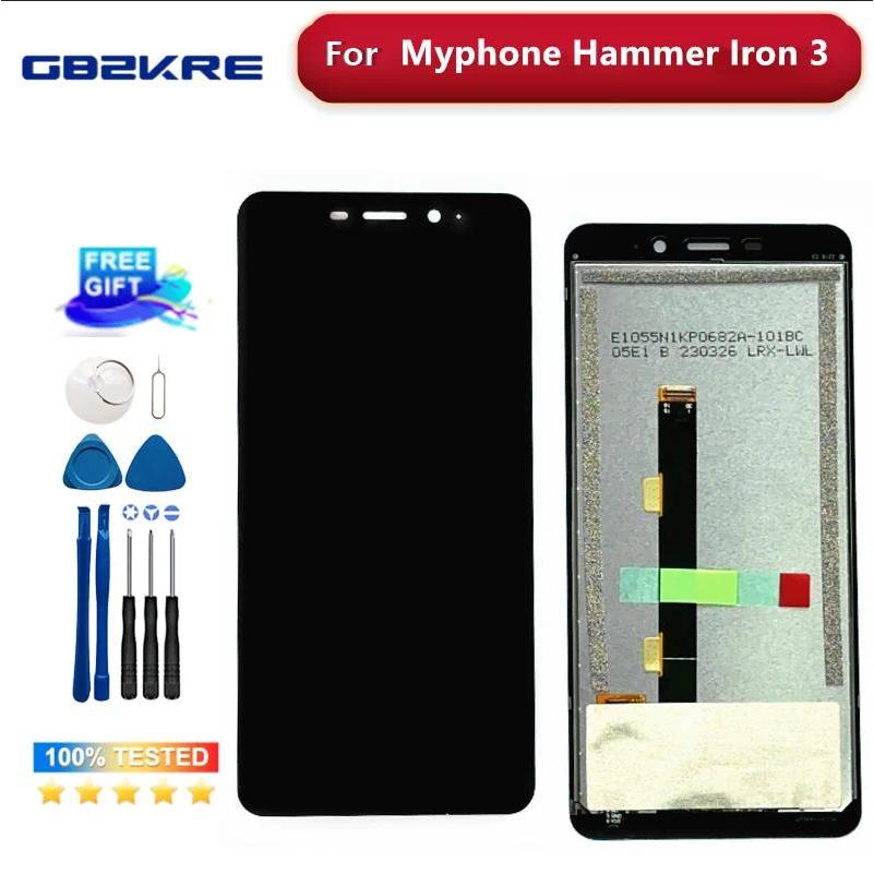 5.5" For Myphone Hammer Iron 3 LTE LCD splay Touch Screen Replacement 100% Tested For Iron 3 Iron 4 