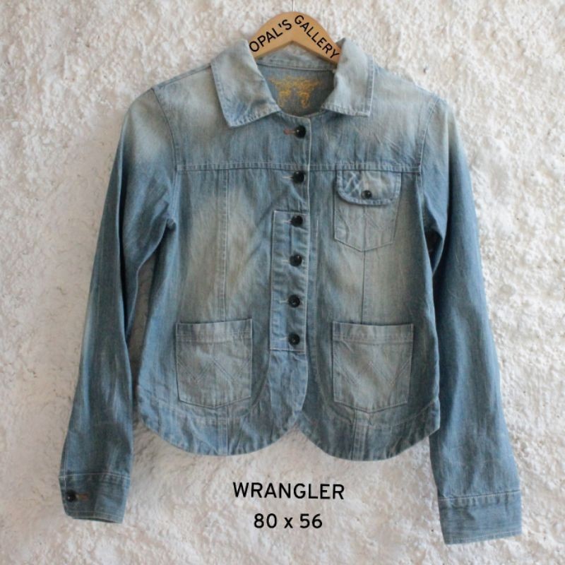 Jacket Wanita WRANGLER Size M Jeans Denim Preloved