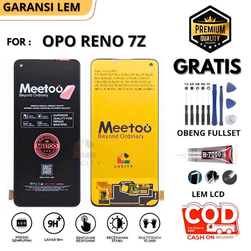 Lcd OPPO RENO 7Z OriginaL Fullset Touchscreen Gratis Lem + Obeng / LCD Compatible Oppo Reno 7Z