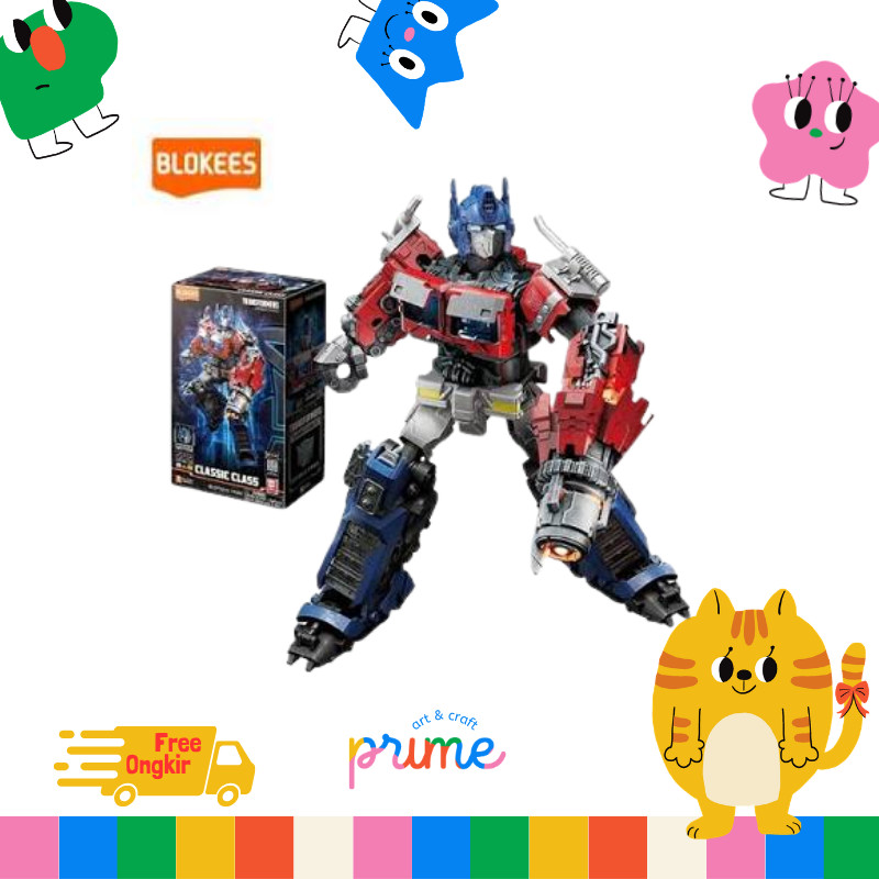 BLOKEES TRANSFORMER CLASSIC CLASS OPTIMUS PRIME/BUMBLEBEE/MIRAGE/ARCEE