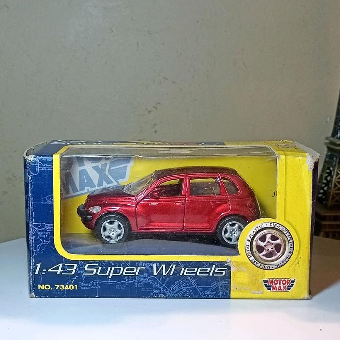 diecast motor max cherry red chrysler PT cruiser