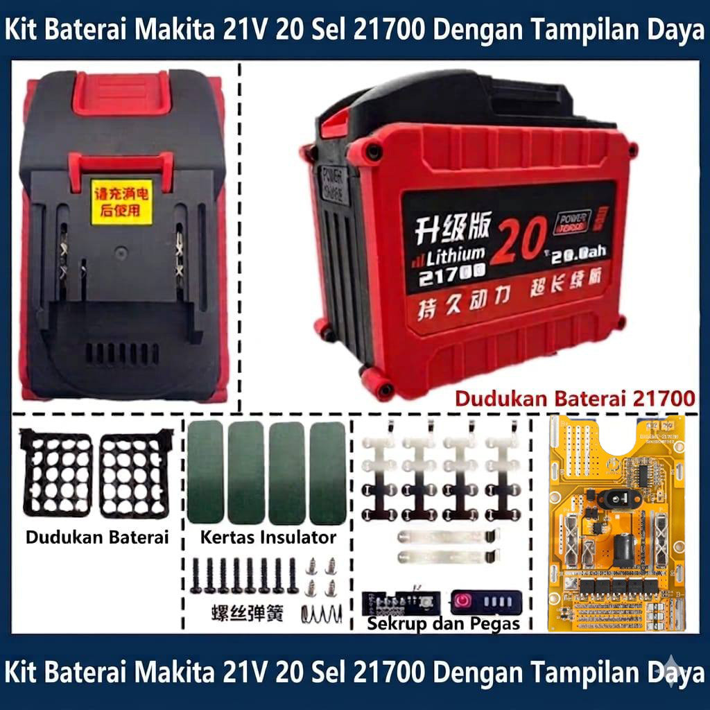 Terbaru Case / Casing Battery Model Lxt Makita 21700