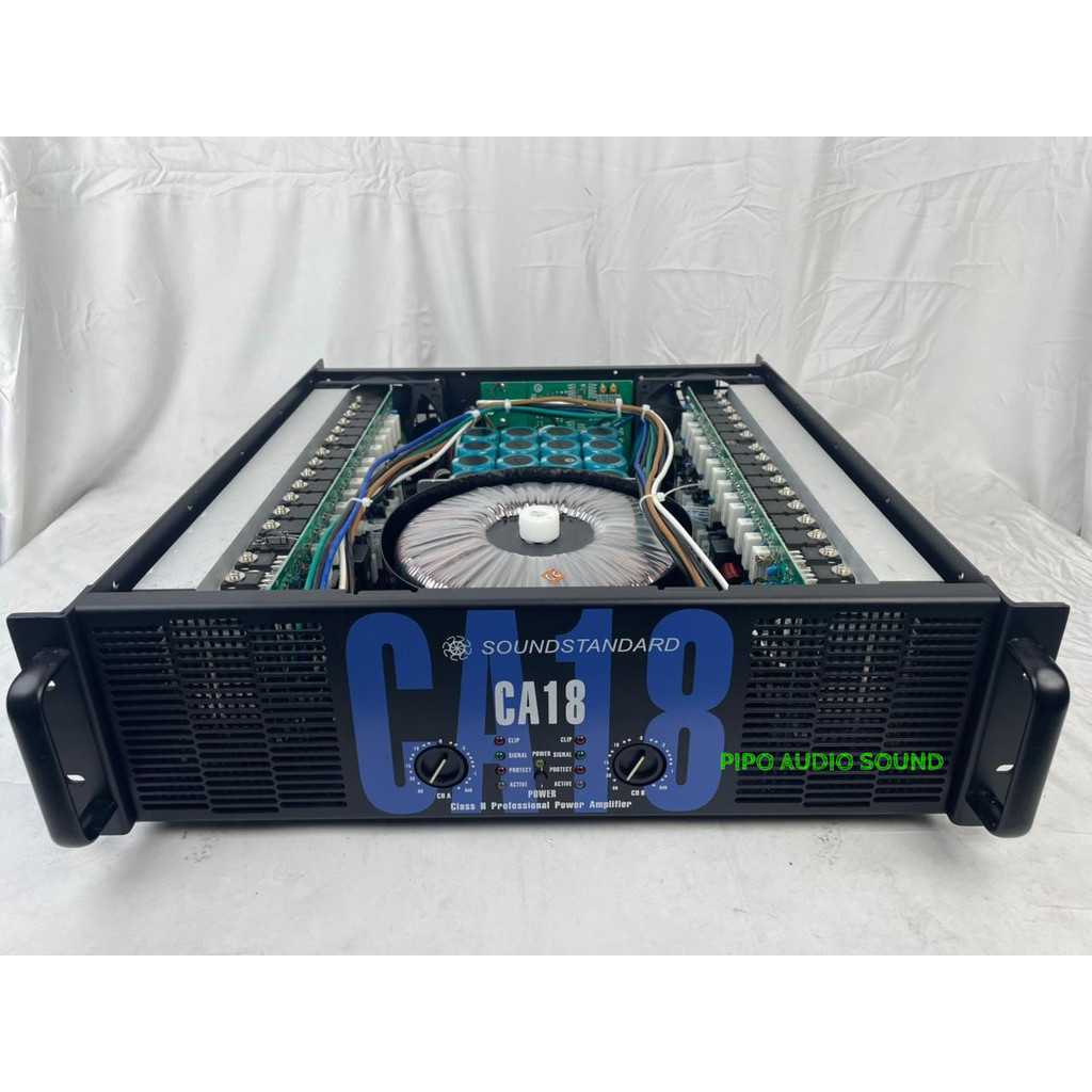 Power Amplifier SoundStandard CA 18/ca18 Body Panjang Komponen makro
