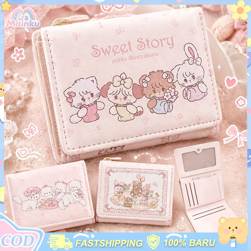 Dompet Lipat Mini Kartun Cute Cat Yang Lucu Dompet Koin Yang Lucu Dompet Kartu Uang Koin
