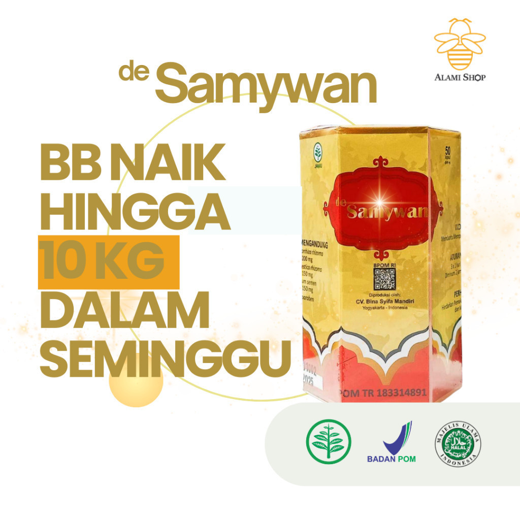 ORIGINAL ~ [ READY STOKK KAK ] Obat Gemuk Samyun Wan Original Bpom Kapsul Penggemuk Badan Samyunwan 