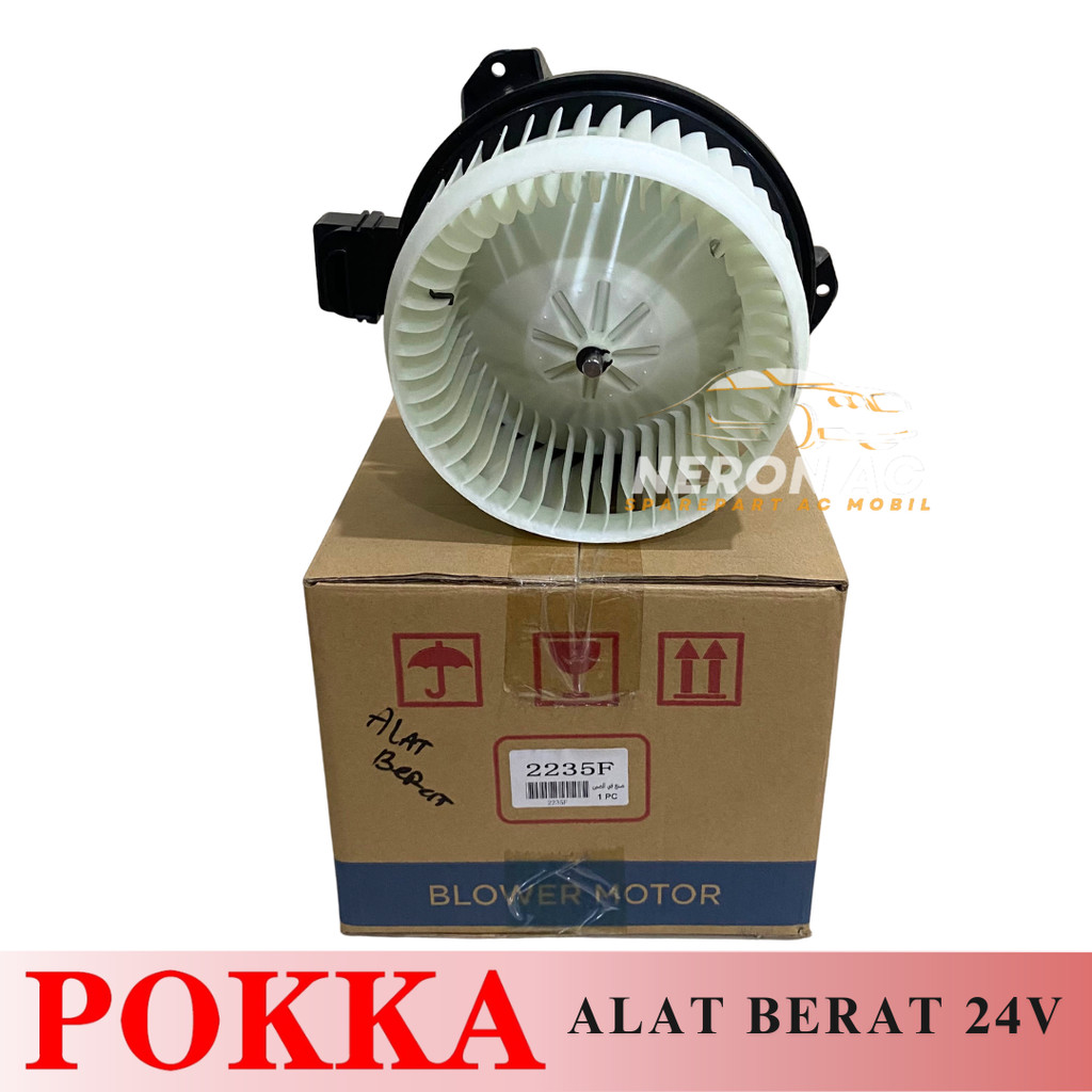 MOTOR BLOWER AC MOBIL 24 VOLT ALAT BERAT EKSKAVATOR SANY SY215C POKKA 2235F