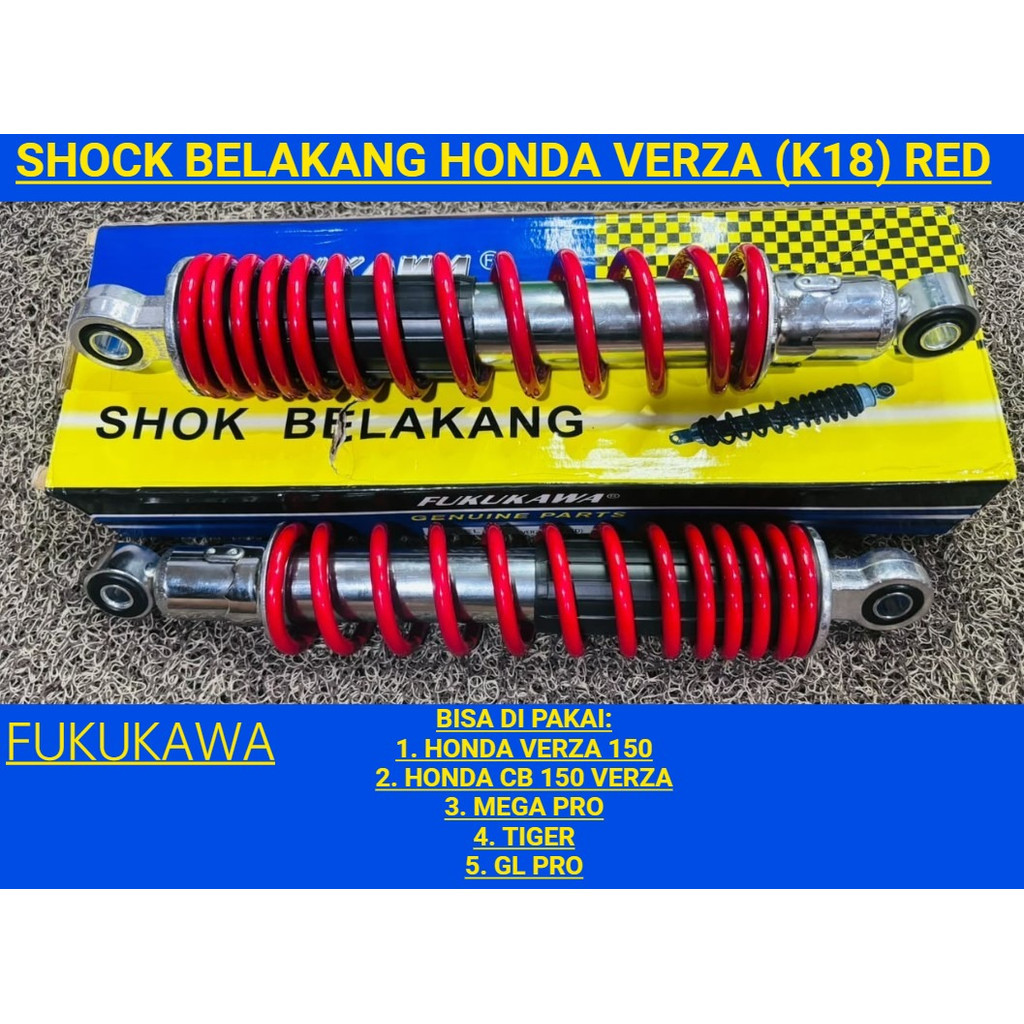 FUKUKAWA SHOCKBREAKER SHOCK BREAKER SHOCK SHOK SOK BELAKANG HONDA VERZA 150 CB150 VERZA TIGER GL PRO